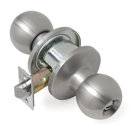 Tell Tell Cortland Satin Chrome Privacy Lockset 1-3/4 in. CL100005